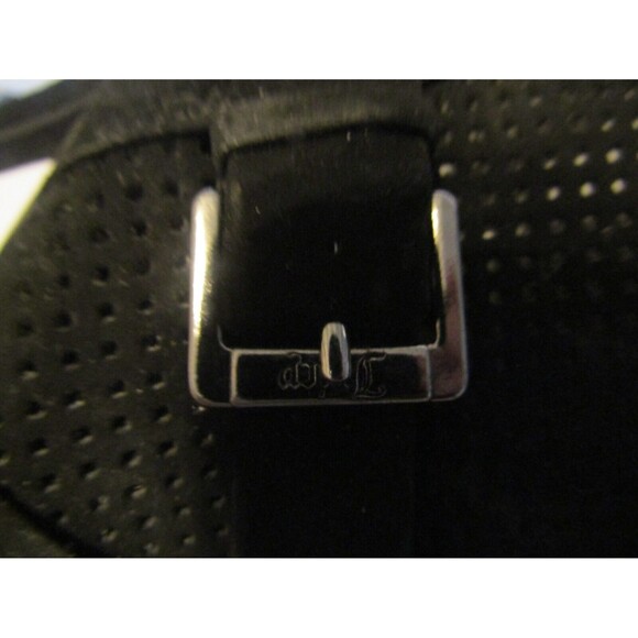 Juicy Couture Ankle Boots NWOB Fabia Black Perforated Peep Toe Platform Size 6.5 - Picture 8 of 11